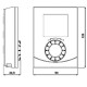 Siemens RDJ10RF/SET rádiófrekvenciás forgatógombos szobatermosztát