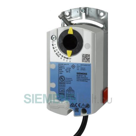 Siemens GLB161.1E Zsalumozgató motor rugós visszatérítés nélkül AC 24 V DC 0...10 V forgó 10 Nm 150 sec.